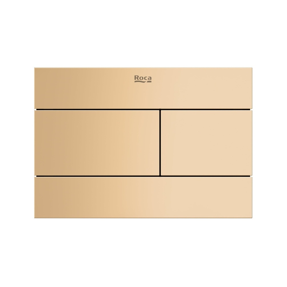 Cut out image of the Roca Duplo S PS2 Rose Gold Dual Flush Plate
